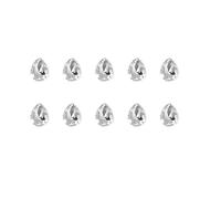 10x Nail Rhinestones Irregular Shape Crystal Heart Charms Clear Nails Art Charms Nails Art Decorations