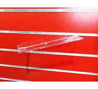 10X New Clear Right with Lip SLATWALL SLATBOARD Display Shelf/Shelves Multiple Size and Packs: Shoe, Bags