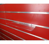 10X New Clear SLATWALL SLATBOARD Display Shelf/Shelves Multiple Size and Packs: Shoe, Bags