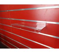 10X New Clear with Lip SLATWALL SLATBOARD Display Shelf/Shelves Multiple Size and Packs: Shoe, Bags