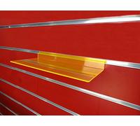 10X New Orange SLATWALL SLATBOARD Display Shelf/Shelves Multiple Size and Packs: Shoe, Bags