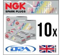 10x NGK PFR7S8EG Laser Platinum Spark Plugs For LAMBORGHINI GALLARDO 5.2 LP550-2