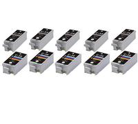 10X OR 5 Sets Compatible Canon PGI-35 Black & CLI-36 Colour Ink CARTRIDGES for Canon PIXMA IP100, IP110, MINI 260,320. PGI-35BK & CLI-36C