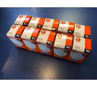 10x OSRAM Drop Bulbs 60W E14 Matte 230V Lamp Dimmable 660 Lumens [EEK: G]