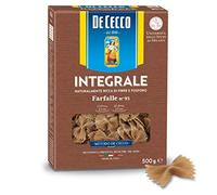 10x Pasta De Cecco Farfalle integrali n. 93 wholegrain Italian Pasta 500 g