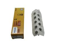 10x PHILIPS W5W 501 Capless Wedge Sidelight Number Plate Interior Bulbs 12v 5w