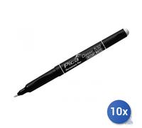 10x PICA MARKER Instant Permanent Marker White 532 Pica Marker Plastic