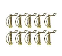 10x Pipe Tube Linch Lynch Pin 10mm Trailer Tractor Truck Linkage Stabiliser