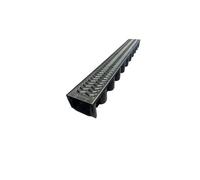 10X Polydrain Domestic Galvanised Drainage Channel A15 - 1000mm X 129mm X 79mm