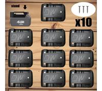 10X Power Battery Mount Hanger for Makita BL1830 For Bosch BAT609 BAT618 18V
