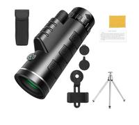 10X Powerful Outdoor Zoom Monoculars Long Range Telescope Lens With Tripod For Camping Hiking Traveling Phone Monocular Sharp Images(Only Telescope) (With Tripod)
