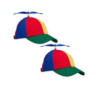 10x Propeller Hat Propeller Cap Helicopter Cap Carnival Propeller Hat 10 Pack