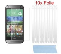 10x Protection Films for HTC ONE M8 MINI (2.Gen.) Display Saver Anti-Scratch