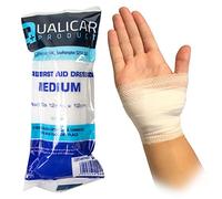 10x Qualicare Medium Bandages - Sterile Wound/Injury Dressing Wraps - HSE 12cm x 12cm
