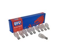 QH Quinton Hazell Capless 955 Bulbs - Stop, Indicator, Rear Fog and Reverse Light Replacement - 12V 16W - Clear - Colour: 2850K - Brightness: 300 Lumen - QBL955 Pack of 10