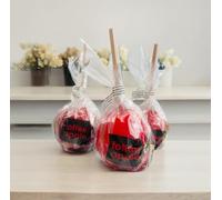 10x Red Toffee Apples (Halloween, Bonfire Night, Parties) (10)