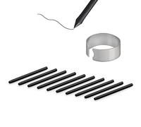 10X Replacement Tips Nibs Compatible with One By Wacom/Bamboo/Intuos/Intuos 5&4&3/Intuos Pro(PTH-451/651/851)/Cintip/Cintip Companion 1&2&Hybrid/Cintip 13H, for CTE-,MTE-,CTL-,CTH- Series, Black