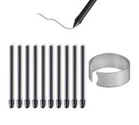 10X Replacement Tips Nibs Compatible with WACOM Pro Pen 2/Slim/3D&Classic Pen,Mobile Studio Pro(DTHW1320/1620),Cintiq Pro(DTH1320/1620/2421/3221&DTK2421),Cintiq 16(DTK1660/1661),Intuos Pro, Black