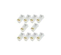 10x RJ45 CAT5e Cable Crimp Connectors Jack Plugs 8P8C Network Ethernet Data End