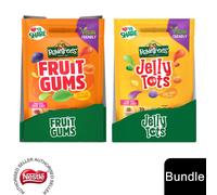 (10x Rowntree's Fruit Gums+10x Rowntree's Jelly Tots (20 Bags)) Nestlé Sharing Bags Milkybar Buttons & Rowntree's Randoms, Fruit Gum, Jelly Tots