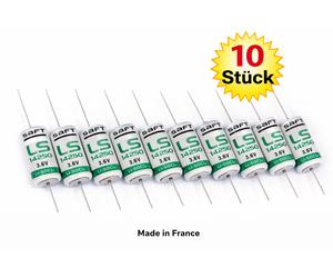 10x SAFT LS14250CNA 1/2AA Lithium Battery 3.6V 1.2Ah Axial