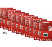 10x SanDisk 16GB Micro SD SDHC 16G Memory Card Class 4 Retail Lot of 10pcs