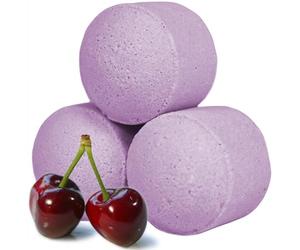 10x Scented Mini Bath Bomb Fizzers - Chill Pills (Black Cherry)