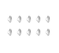 10x/Set Irregular Shape Nails Art Pointed Bottom Rhinestones Heart Crystals