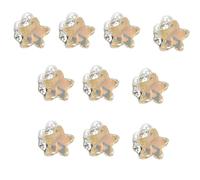 10x/Set Nail Art Rhinestones Heart Shape Nail Art Charms Decoration Short Square Charms For Acrylic Nails