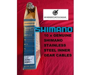 10X Shimano Stainless Steel Inner Gear Shift Cable Road MTB Gravel 1.2mm 2100mm