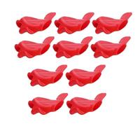 10x Silicone Kids writing grip Plain Fish Shape Home School Writing Aid Adjuster Accessories Random Color Shown