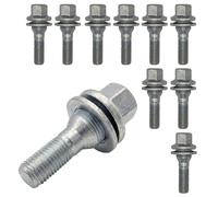 10x silver Wheel bolts M12x1.25 flat seat for FIAT Scudo II Scudo II 4x4