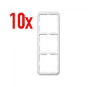 10x Simon 75630-30 3-way Frame Series 75 Snow White Triple Cover