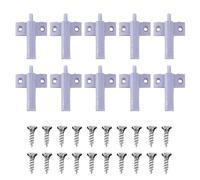 10x Soft Close Kitchen Cabinet Door Damper Buffers with Screws - Quiet Closure for Smooth Operation Grey Drawer Closer for Cabinets and Drawers