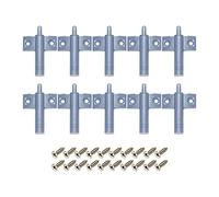 10x Soft Close Kitchen Cabinet Door Drawer Dampers Quiet Buffer Mechanism with Screws Grey Easy Installation for Smooth and Silent Closing