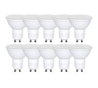 10x Spectrum LED Reflector Lamps 6W=40W GU10 450lm Warm White 3000K 120