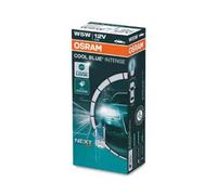OSRAM Cool Blue® Intense W5W, up to 4,000 K, halogen signal lamp, folding box (10 bulbs)