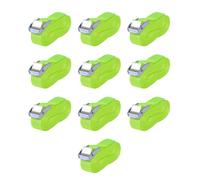 10x Straps 0.25 Tonnes 5mx25mm Fluorescent Green Tie Down Lashing Tool vidaXL