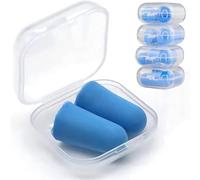 10x Super Soft Foam Ear Plugs for Sleep, Ergonomic Design, 35 dB SNR Flexible Silicone Soft Reusable Noise Cancelling Earplugs for Snoring Blocking, Flying, Studying, Work Travel