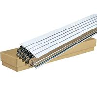 10x Suspended Ceiling Grid Component, White Cross Tee Section 600mm x 24mm T24 T600