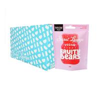 10x Sweet Lounge Vegan Fizzy Fruity Bears Pouch | 10x 65g Pouches | Plastic free compostable packaging. Natural Colours & Flavours | Gluten-Free. Vegan