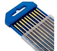 10x TIG Welding Tungsten Electrode Tips Blue/Gold/Green/Grey/RED/White 1.6/2.4/3.2mm (Gold 1.5% Lanthanated, 1.6mm)