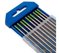 10x TIG Welding Tungsten Electrode Tips Blue/Gold/Green/Grey/RED/White 1.6/2.4/3.2mm (Green Pure, 2.4mm)