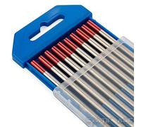 10x TIG Welding Tungsten Electrode Tips Blue/Gold/Green/Grey/RED/White 1.6/2.4/3.2mm (Red 2% Thoriated, 2.4mm)