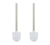 10x toilet brush set, removable stainless steel replacement WC brush