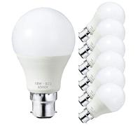 10x Trade Pack B22 LED Light Bulb Bayonet Base BC Energy Saving Daylight Cool White 6400K 75W 90W 110W Incandescent Lamp Equivalent Mains 240V A60 GLS Frosted Halogen Replacement (18)