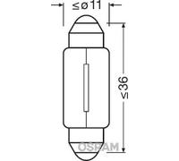 10x Trunk light bulb SV8.5-8 6461 OSRAM for ALFA ROMEO MERCEDES-BENZ FORD ALPINA