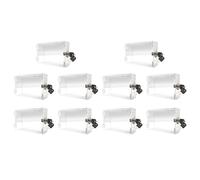 10X Universal Thermostat Lock Box with Key Thermostat Cover for Thermostat on Wall Fits Thermostats 7X4.5 Inches Transparent