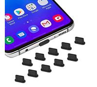 10x USB C Dust Plug Cover, Type C Charging Port Plug Caps for iPhone 17 16 15 Plus Pro Max, Samsung Galaxy S24, S23 Ultra S21 FE S20, Note 20, Tab A8 S8, All Type-C Devices & MacBook Laptop