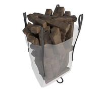 10x Ventilated Firewood Bag | 100x100x100cm | Mosquito Net Bulk bag Firewood for max one tonne | Wood not included | Strong and Resistant Vented Log Bags for Wood